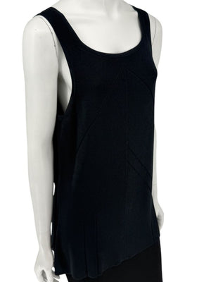 Oscar de la Renta Black Knit Sleeveless Tunic – Size L