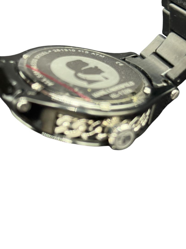 Karl Lagerfeld Black Ceramic-Style Watch with Bracelet w/ Box/Case