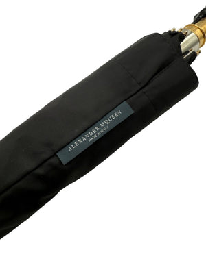 Alexander McQueen Black Skull Handle Umbrella – Brand New in Box