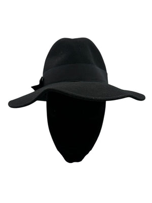 Ann Taylor Black Wool Fedora Hat