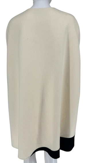 Valentino Two-tone wool and cashmere-blend felt cape - Size 42 - NEW