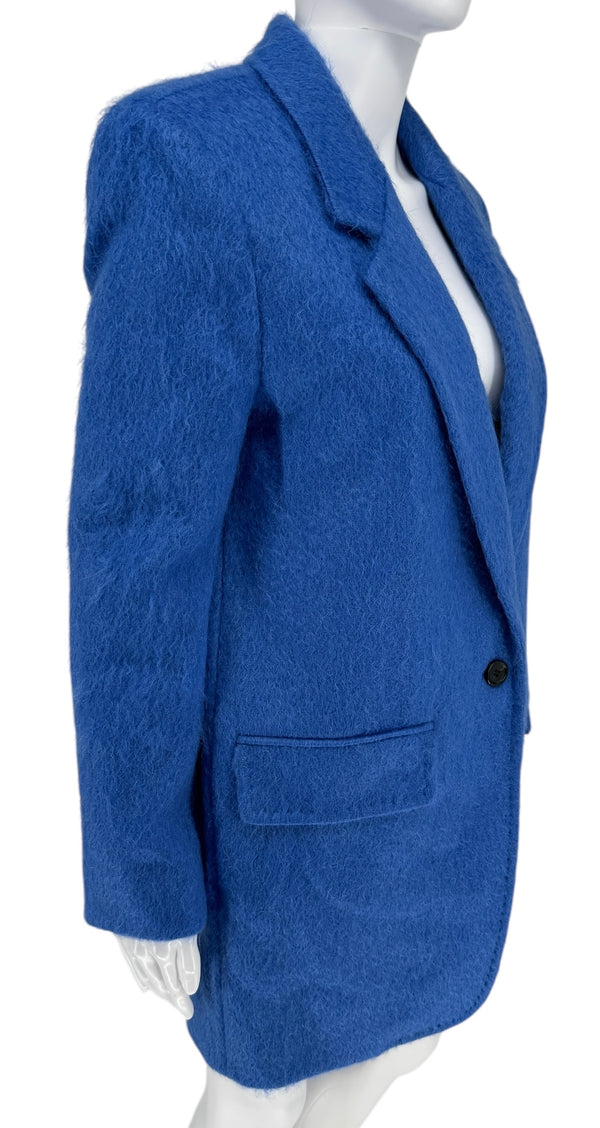Max Mara Mohair Cobalt Blue Blazer New w/ Tags - Size 6