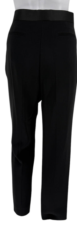 Céline Black Satin Trim Trousers - NWT - Size 42