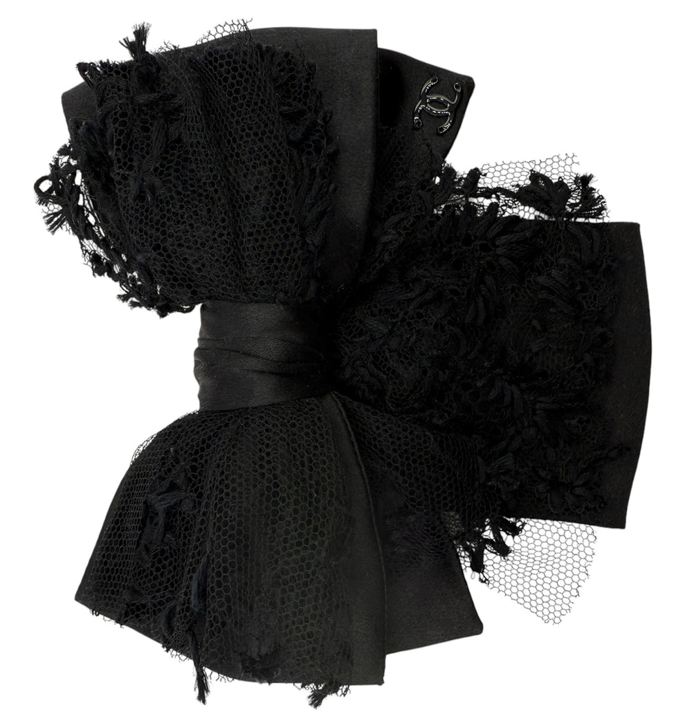Chanel Silk/Lace Bow Brooch/Pin - Fall 2016