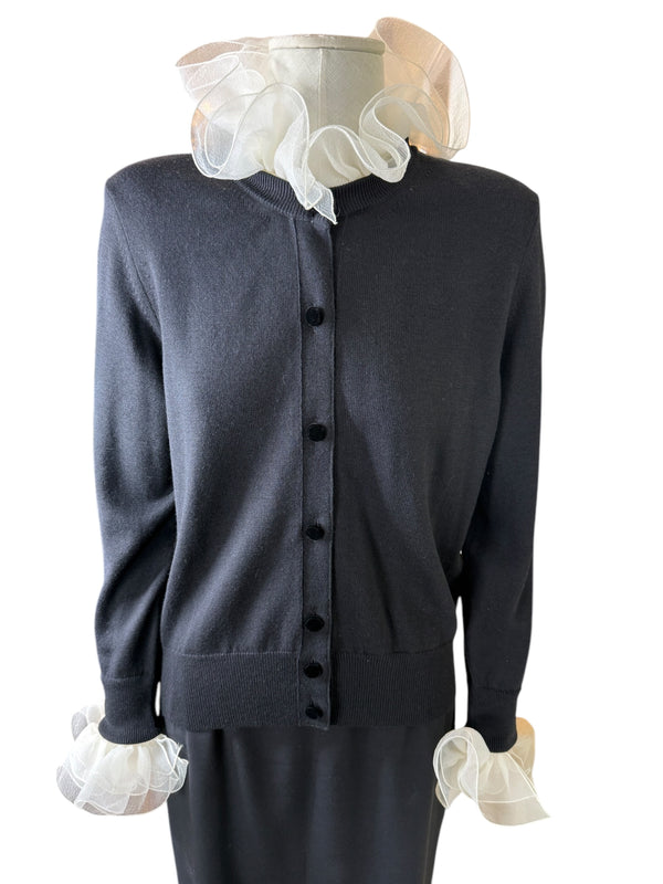 Marc Jacobs Ruffle Cardigan - Size L- NWT