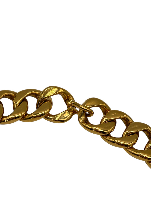 Chanel Gold Logo/Badge Oversized Chain Belt