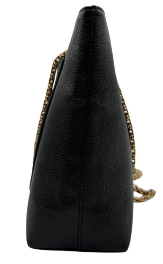 Chanel Grained Calfskin Bijoux Chain Shoulder Bag Black