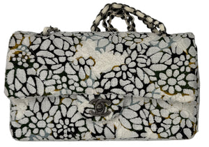 Chanel Double Flap Limited Edition Floral Tweed