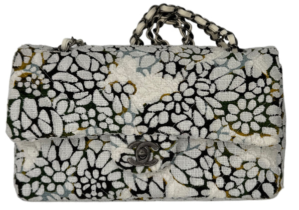 Chanel Double Flap Limited Edition Floral Tweed