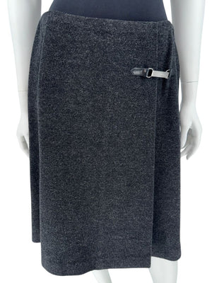 Chanel Identification Line Wool Blend Skirt - Size 42