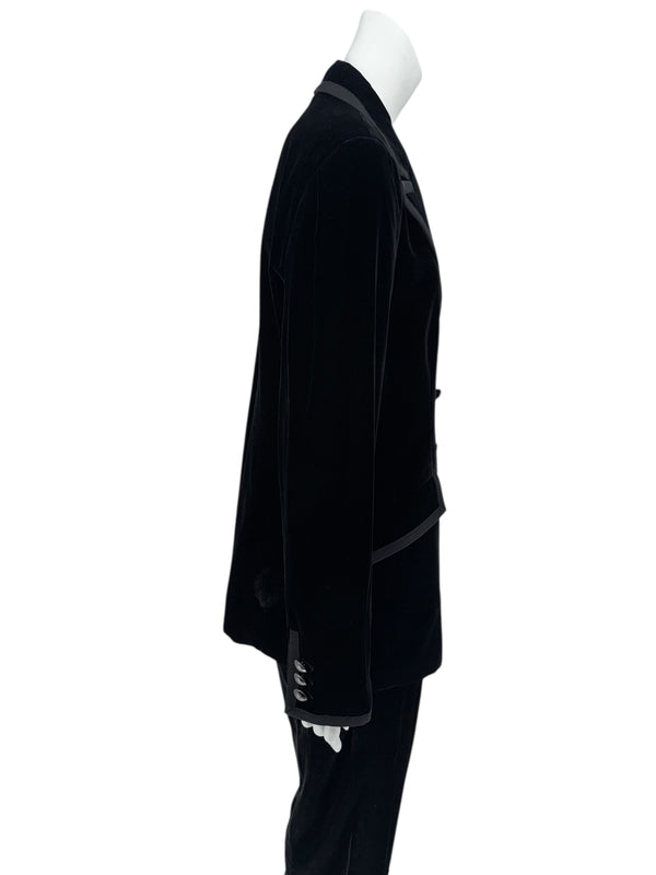 Armani Collezioni Black Velvet Pantsuit – IT 48 / US 12