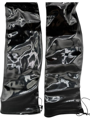 Stuart Weitzman 50/50 Over-the-Knee Boots in Black Patent Leather – Size 9.5