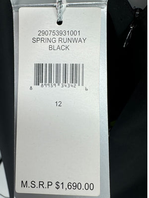 Ralph Lauren Purple Label Cape-Back Midi Dress - Size 12 NWT