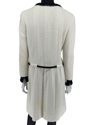 Chanel Fall 2000 Iconic Runway Coat/Dress with Patent Belt - Size 42