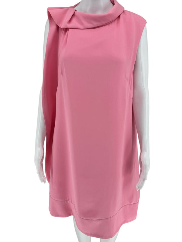 Valentino Ruffle Side Sleeveless Mini with laying collar and side button - Size 12