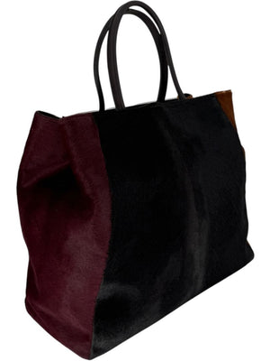 Fendi 2Jours Large Pony Hair Tote – Tricolor Calf Hair & Leather