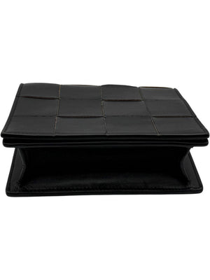 Bottega Veneta Black Lambskin Intrecciato Mini Bag