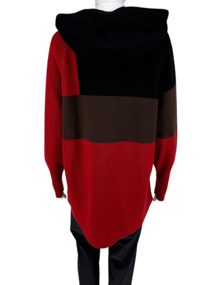Akris Cashmere Colorblock Zip Hoodie - Size US 10