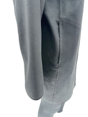 Jil Sander Black Cashmere Collarless Coat – Size 38 IT