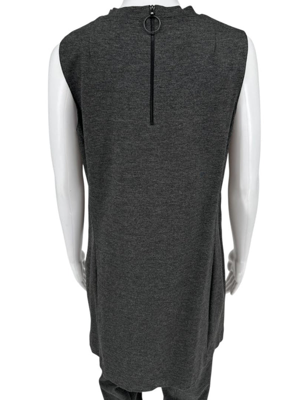 Akris Punto Charcoal Grey Sleeveless Tunic & Tapered Pants Set – Size 10