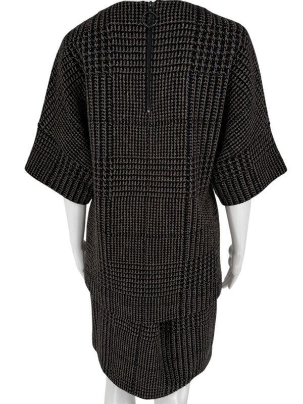 Akris Punto Textured Houndstooth Two-Piece Set – Medium