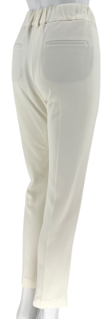Brunello Cucinelli Ivory Elastic Waist Pull-On Pants – Size IT 44 / US 8