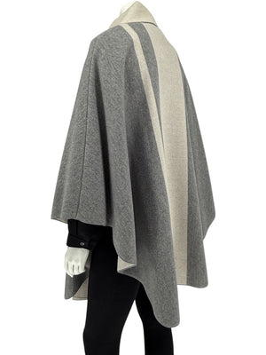 Piazza Sempione Two-Tone Wool-Cashmere Cape - Size IT 42