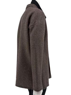 Peter Cohen Taupe Open-Front Cashmere Jacket – Size S