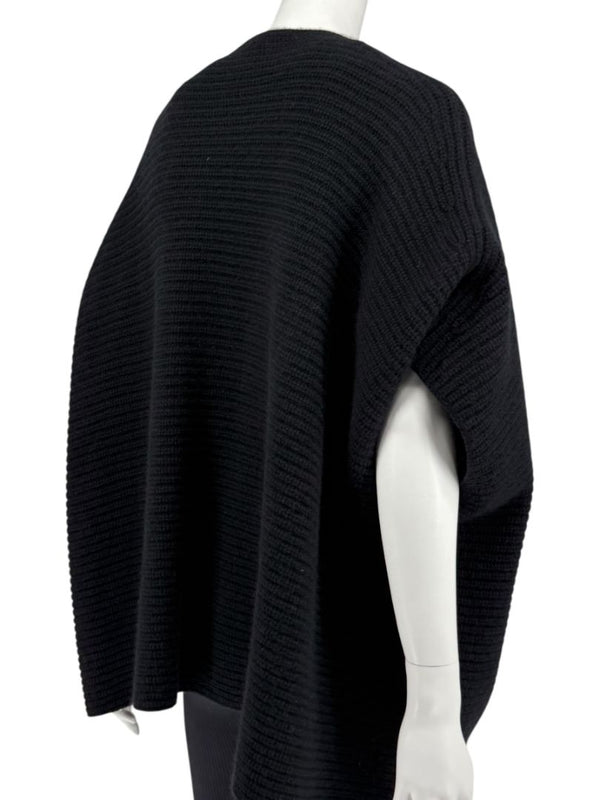 Michael Kors Black Cashmere Cape Cardigan - Size L