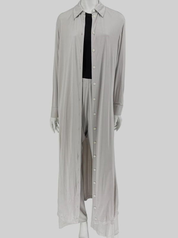 The Row Light Taupe Lounge Set – Size S/M (Top Small, Pants Medium)