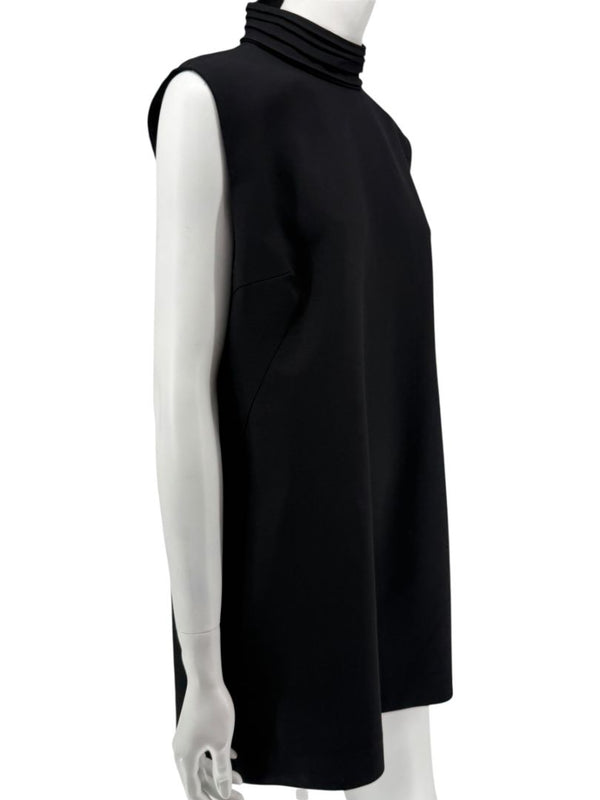 Loro Piana Black Virgin Wool Sleeveless Mini Dress – Size IT 46