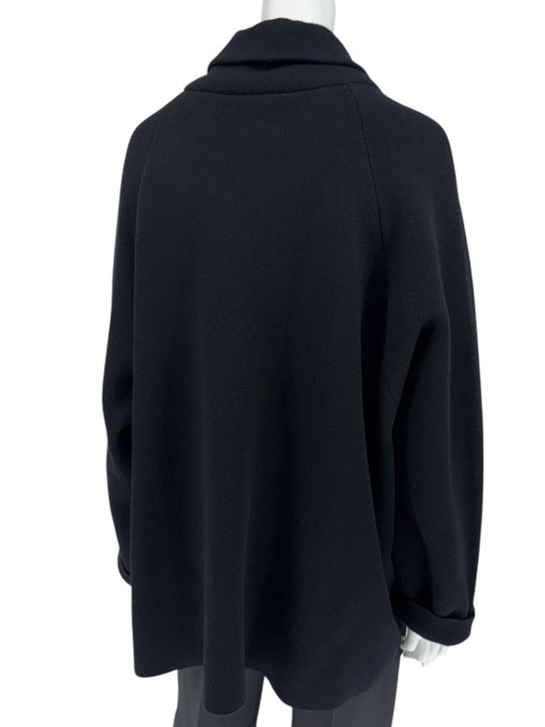 The Row Black Wool-Cashmere Cowl Neck Pullover – Size XS