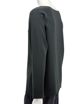 The Row Black Long Sleeve Boat Neck Pullover – Size XS