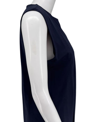 Weekend Max Mara Navy Jersey Pleated Midi Dress – Size L