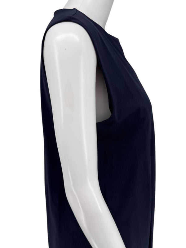 Weekend Max Mara Navy Jersey Pleated Midi Dress – Size L