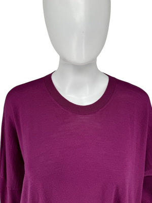 Stella McCartney Plum Knit Pullover & Pant Lounge Set – Size IT 42