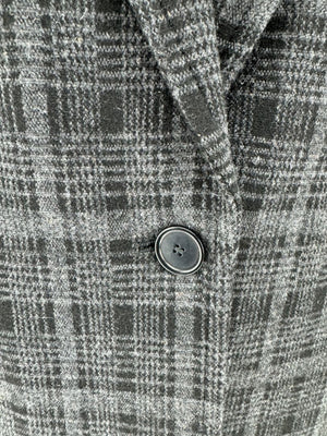 A-K-R-I-S Punto Charcoal Glen Plaid Blazer & Pants Set – Size 10