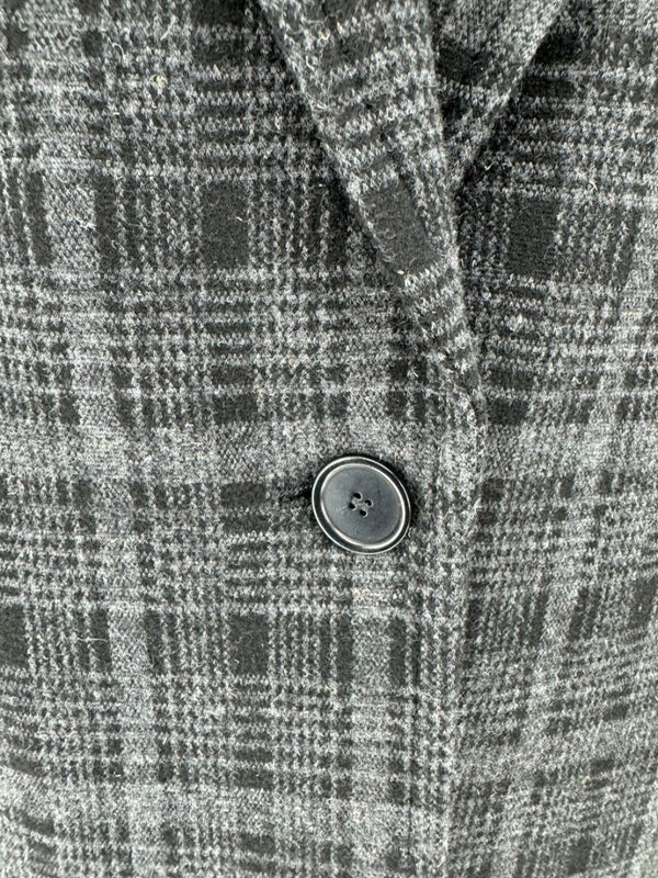 A-K-R-I-S Punto Charcoal Glen Plaid Blazer & Pants Set – Size 10