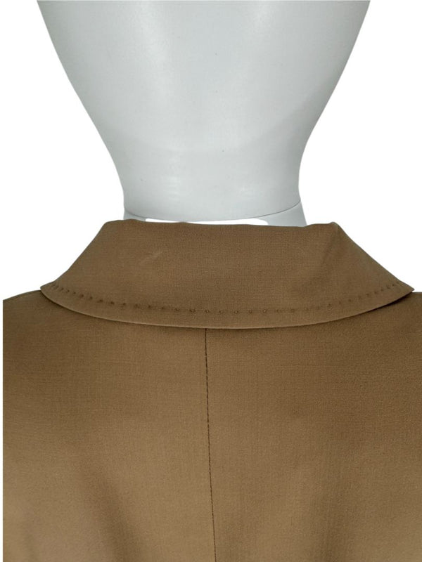 MaxMara Camel Virgin Wool Blazer & Pants Set – Jacket Size 10, Pants Size 14