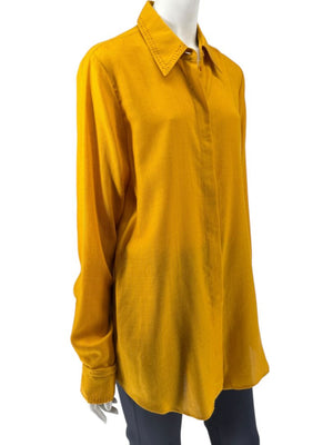 Gabriela Hearst Golden Birch Embroidered Shirt – Size IT 46