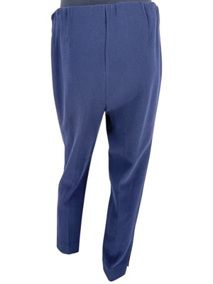 Lela Rose Navy Ankle Pants with Button Hem Detail – Size 10