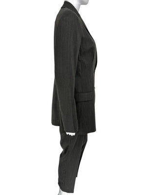 Akris Grey Wool & Silk Blend Pant Suit – Size 10