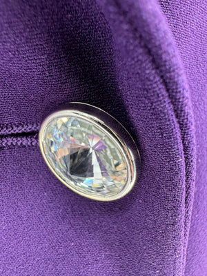 Pamella Roland Diamond Double Button Pant Suit - Large