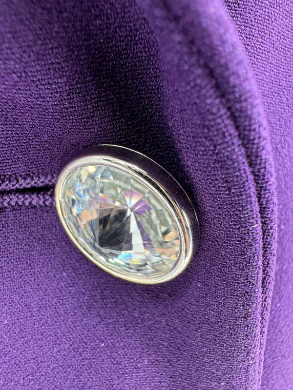 Pamella Roland Diamond Double Button Pant Suit - Large