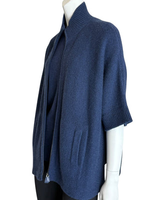 Akris Indigo Cashmere Twinset – Size 8
