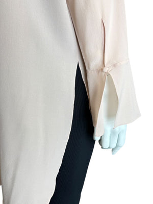 Chloé Soft Pink Silk High Neck Blouse – FR 40 (US 8)