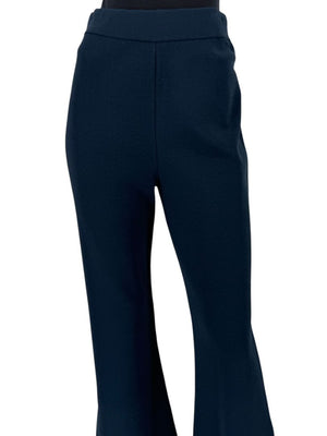 Stella McCartney Navy Split-Hem Trousers - Size IT 46