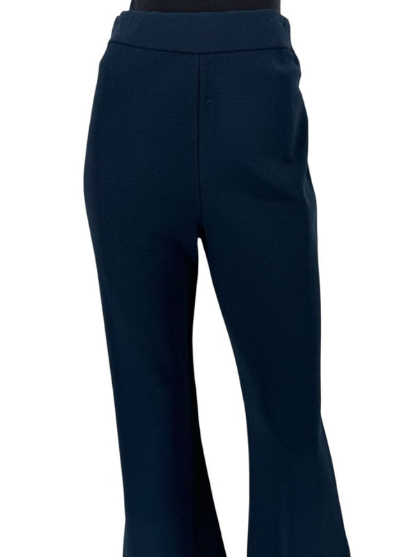Stella McCartney Navy Split-Hem Trousers - Size IT 46