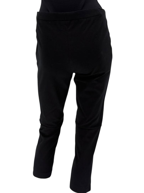 Brunello Cucinelli Black Cropped Stretch Cotton Trousers – Size US 10 / IT 46