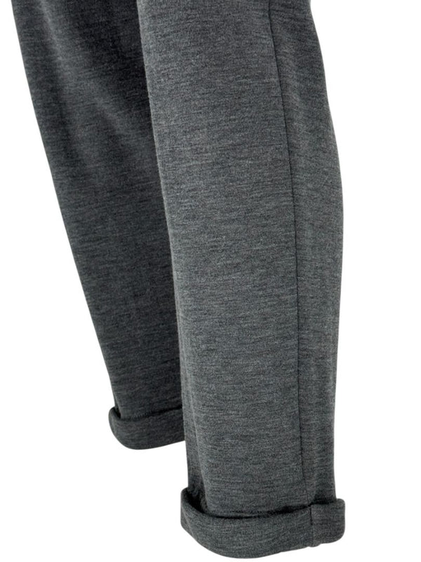 Brunello Cucinelli Grey Cotton-Silk Blend Knit Jogger Pants - Size L